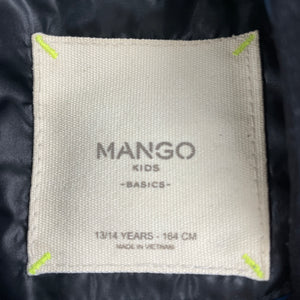 Boys MANGO, black puffer jacket / coat, FUC, size 13-14,  