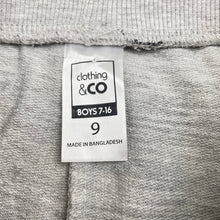Load image into Gallery viewer, Boys Clothing &amp; Co, grey marle shorts, elasticated, EUC, size 9,  