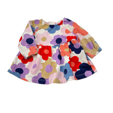 Load image into Gallery viewer, Girls Target, fleece lined floral long sleeve top, FUC, size 0000,  