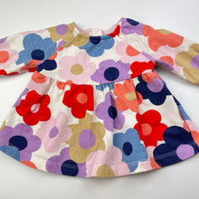 Load image into Gallery viewer, Girls Target, fleece lined floral long sleeve top, FUC, size 0000,  