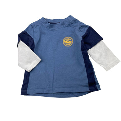 Boys Dymples, cotton long sleeve tee / top, GUC, size 00,  