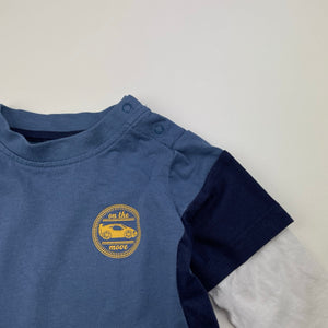 Boys Dymples, cotton long sleeve tee / top, GUC, size 00,  
