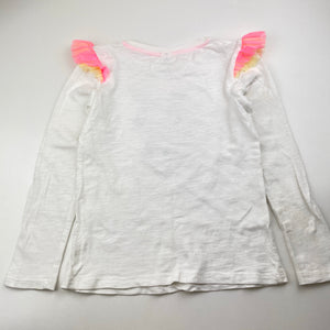 Girls Target, cotton long sleeve tee / top, flip sequin unicorn, FUC, size 6,  