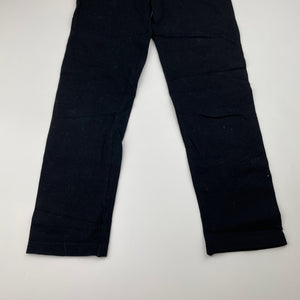 Girls Anko, black stretchy leggings, Inside leg: 45cm, GUC, size 7,  