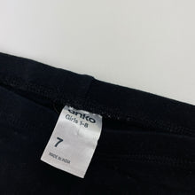Load image into Gallery viewer, Girls Anko, black stretchy leggings, Inside leg: 45cm, GUC, size 7,  