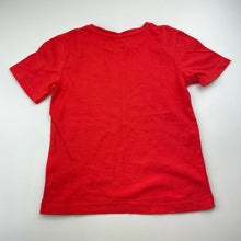 Load image into Gallery viewer, Unisex Favourites, red organic cotton tee / top, GUC, size 5,  