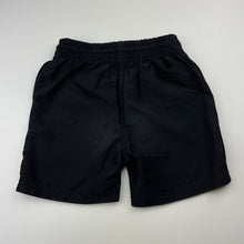 Load image into Gallery viewer, Unisex Anko, black lightweight school shorts, elasticated, GUC, size 4,  