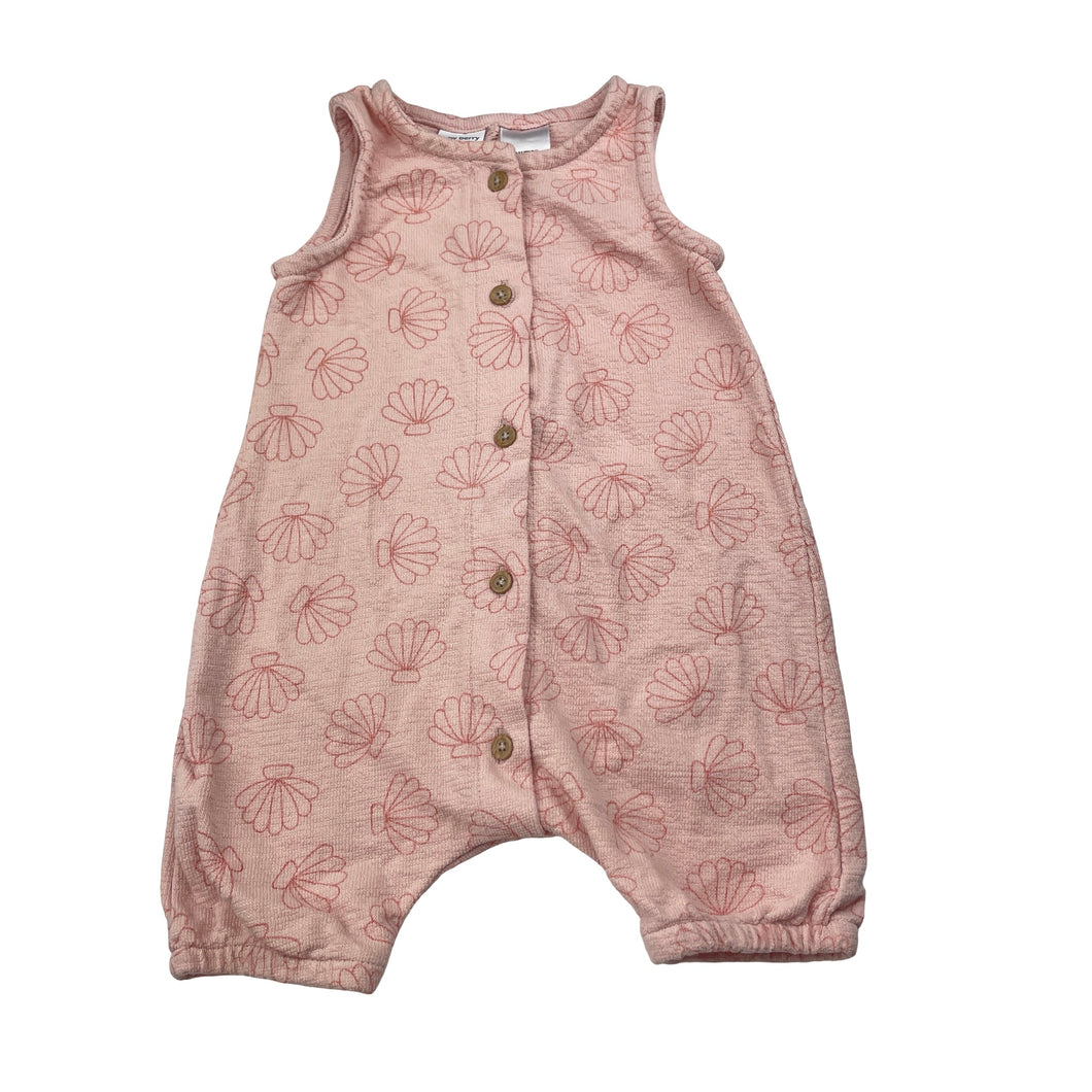 Girls Baby Berry, pink cotton romper, GUC, size 0,  
