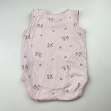 Load image into Gallery viewer, Girls Next, pink cotton bodysuit / romper, rabbits, EUC, size 0,  