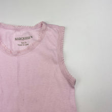 Load image into Gallery viewer, Girls Marquise, pink cotton singlet top, GUC, size 0,  