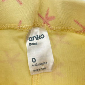 Girls Anko, cotton leggings / bottoms, EUC, size 0,  