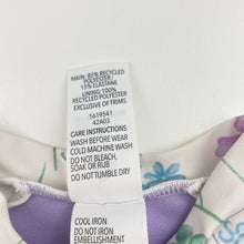 Load image into Gallery viewer, Girls Dymples, floral long sleeve swim one-piece, EUC, size 0,  