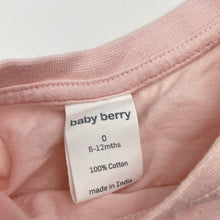 Load image into Gallery viewer, Girls Baby Berry, pink cotton long sleeve top, GUC, size 0,  
