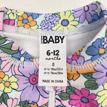Load image into Gallery viewer, Girls Cotton On, floral long sleeve swim one-piece, EUC, size 0,  
