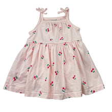 Load image into Gallery viewer, Girls Anko, cotton romper dress, cherries, EUC, size 0, L: 37cm