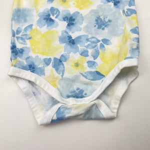 Girls Anko, floral bodysuit / romper, EUC, size 0,  