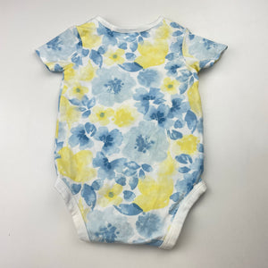 Girls Anko, floral bodysuit / romper, EUC, size 0,  