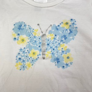 Girls Anko, stretchy bodysuit / romper, butterfly, EUC, size 0,  