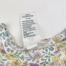 Load image into Gallery viewer, Girls Dymples, floral cotton top, FUC, size 0,  