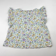 Load image into Gallery viewer, Girls Dymples, floral cotton top, FUC, size 0,  