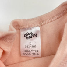 Load image into Gallery viewer, Girls Baby Berry, pink soft cotton bodysuit / romper, GUC, size 0,  