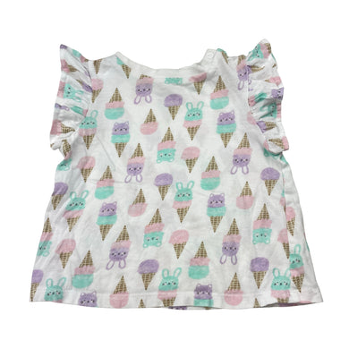 Girls Dymples, cotton tee / top, ice creams, GUC, size 0,  