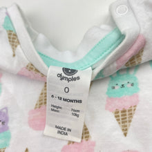 Load image into Gallery viewer, Girls Dymples, cotton tee / top, ice creams, GUC, size 0,  