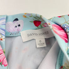 Load image into Gallery viewer, Girls David Jones, floral long sleeve swim one-piece, EUC, size 0,  