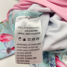 Load image into Gallery viewer, Girls David Jones, floral long sleeve swim one-piece, EUC, size 0,  