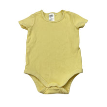 Load image into Gallery viewer, Unisex Anko, yellow ribbed bodysuit / romper, EUC, size 0,  