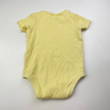 Load image into Gallery viewer, Unisex Anko, yellow ribbed bodysuit / romper, EUC, size 0,  