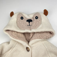 Load image into Gallery viewer, Unisex Zara, fleece lined hooded cardigan / sweater, GUC, size 0,  