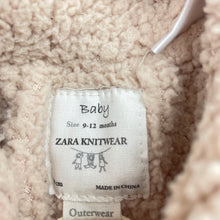 Load image into Gallery viewer, Unisex Zara, fleece lined hooded cardigan / sweater, GUC, size 0,  