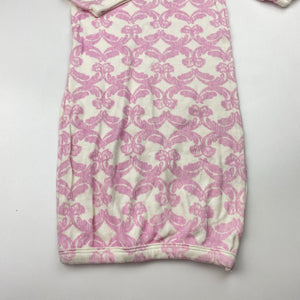Girls TOUCHED BY NATURE, soft feel organic cotton sleepsack, EUC, size 000-00,  