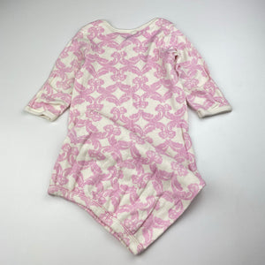 Girls TOUCHED BY NATURE, soft feel organic cotton sleepsack, EUC, size 000-00,  