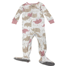 Load image into Gallery viewer, Girls Carters, cotton zip coverall / romper, elephants, EUC, size 1,  