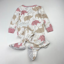 Load image into Gallery viewer, Girls Carters, cotton zip coverall / romper, elephants, EUC, size 1,  