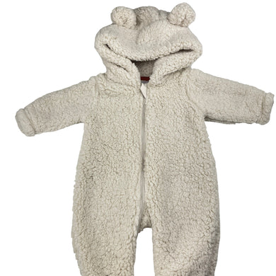Unisex Dymples, soft fluffy fleece zip coverall / romper, NEW, size 000,  