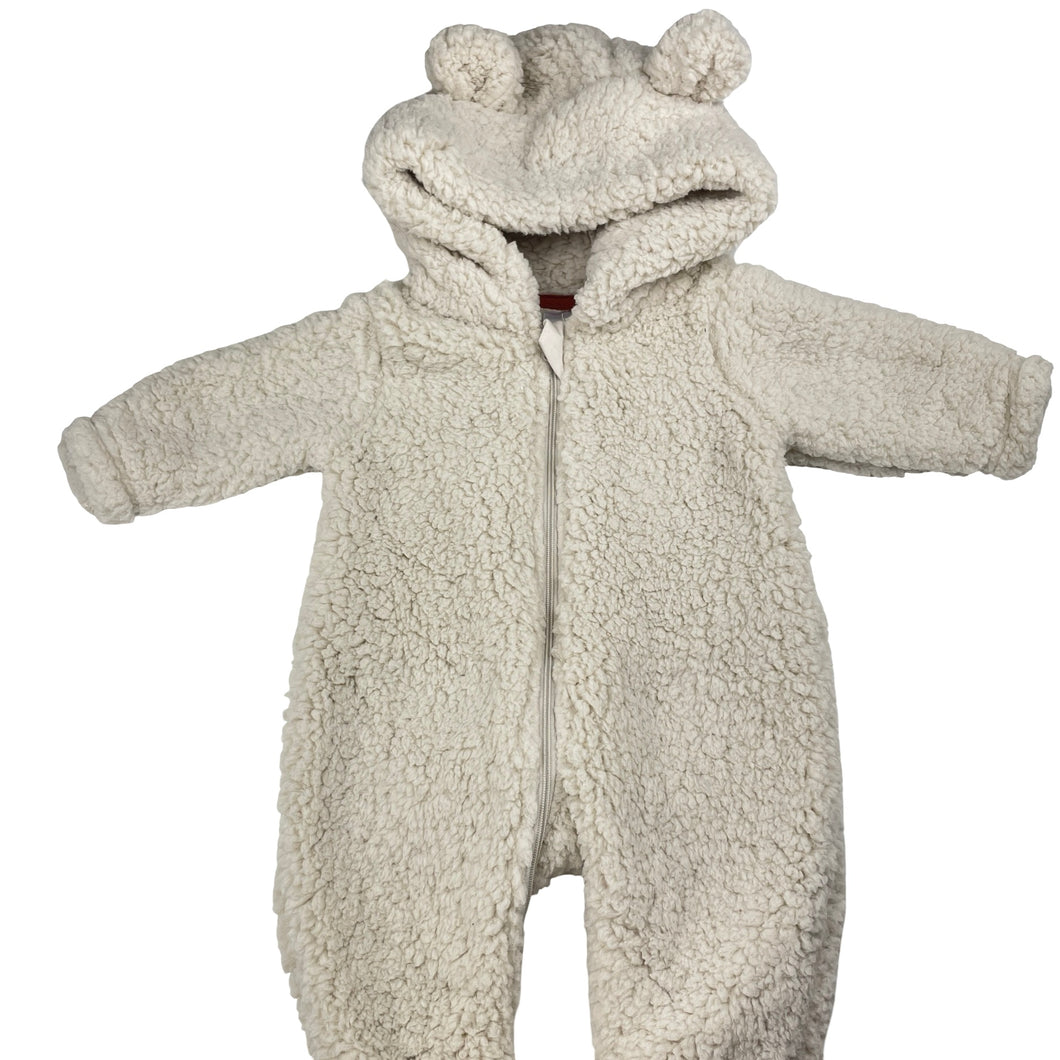Unisex Dymples, soft fluffy fleece zip coverall / romper, NEW, size 000,  
