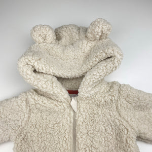 Unisex Dymples, soft fluffy fleece zip coverall / romper, NEW, size 000,  