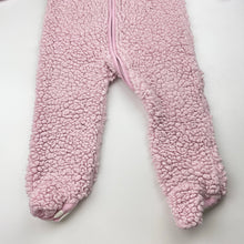 Load image into Gallery viewer, Girls Anko, teddy fleece zip coverall / romper, GUC, size 1,  