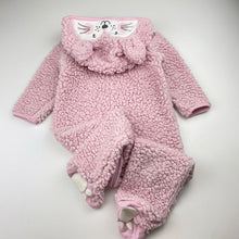 Load image into Gallery viewer, Girls Anko, teddy fleece zip coverall / romper, GUC, size 1,  