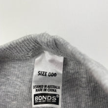 Load image into Gallery viewer, Unisex Bonds, grey marle ribbed leggings / bottoms, GUC, size 000,  