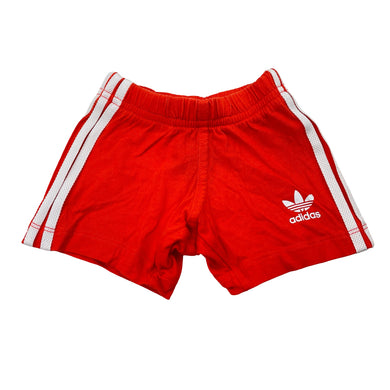 Unisex Adidas, orange cotton shorts, elasticated, GUC, size 000,  