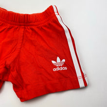 Load image into Gallery viewer, Unisex Adidas, orange cotton shorts, elasticated, GUC, size 000,  