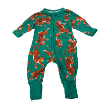 Load image into Gallery viewer, Unisex Bonds, zip wondersuit / zippy / romper, tigers, GUC, size 0000,  
