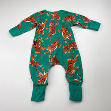 Load image into Gallery viewer, Unisex Bonds, zip wondersuit / zippy / romper, tigers, GUC, size 0000,  