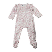 Load image into Gallery viewer, Girls Bebe by Minihaha, stretchy floral zip coverall / romper, GUC, size 00,  