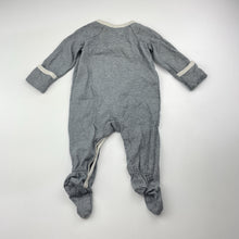 Load image into Gallery viewer, Unisex Bebe by Minihaha, navy stripe cotton coverall / romper, EUC, size 0000,  
