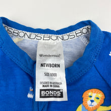 Load image into Gallery viewer, Unisex Bonds, zip wondersuit / zippy / romper, badminton, GUC, size 0000,  